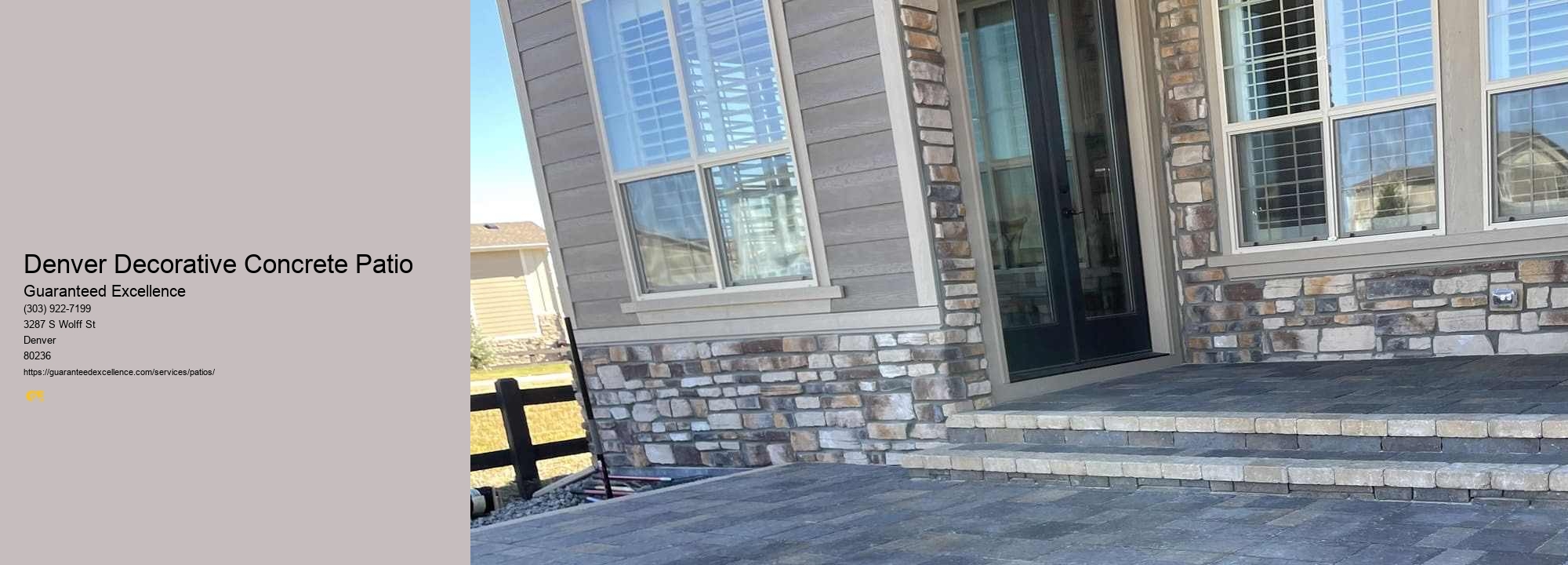 Denver Decorative Concrete Patio