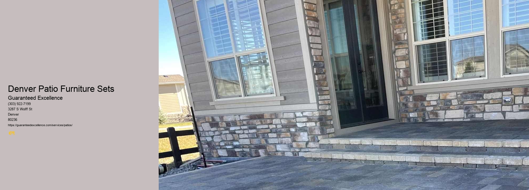 Denver Patio Furniture Sets