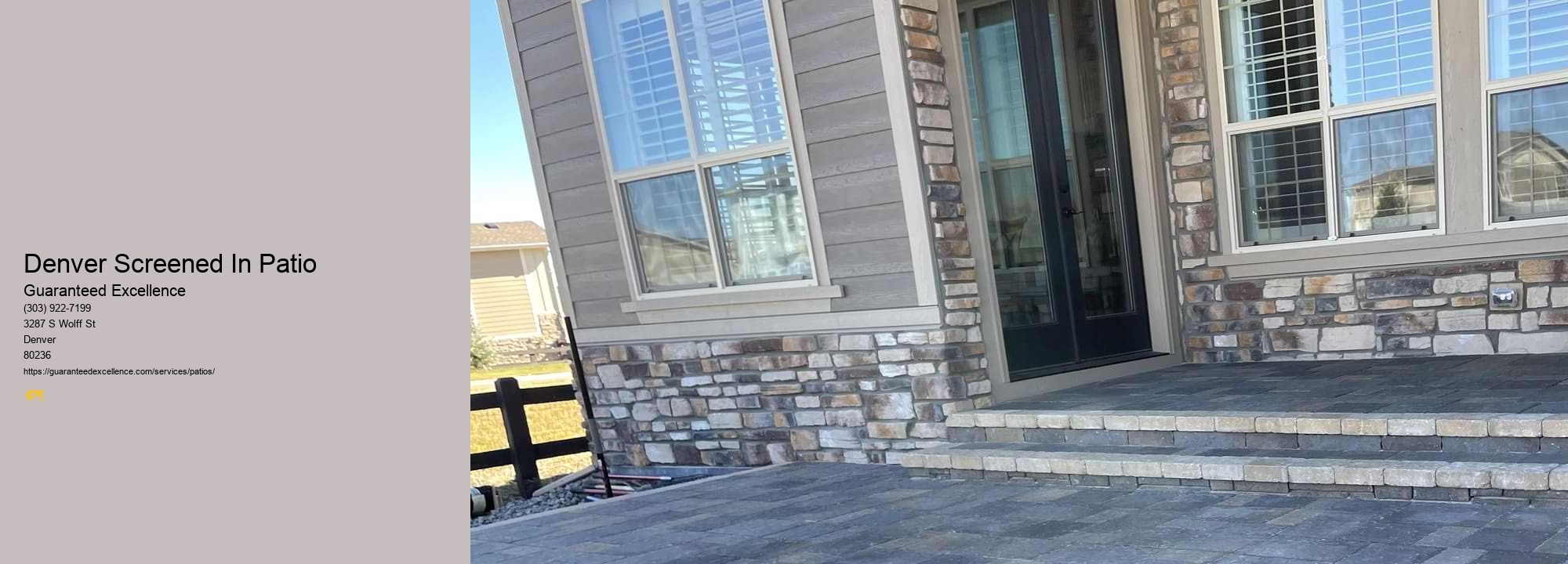 Denver Screened In Patio